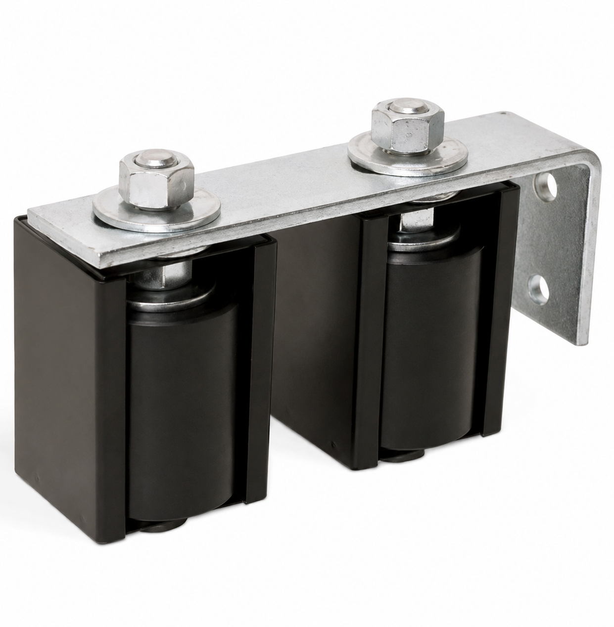 DoorKing 1204-122 Adjustable Guide Roller Assembly - 3" UHMW / Black