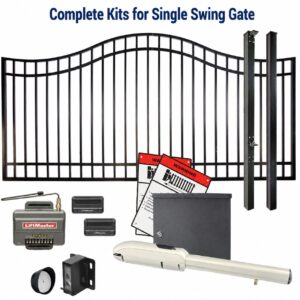 DuraGate Swing Gate & Automation Kit - Bell Curve 12x5' Single