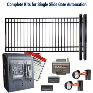 DuraGate Slide Gate & Automation Kit - Flat Top 12x4' Single