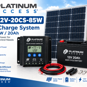 Platinum Access SOL-12V-20CS-85W 12V 20AH 85W Solar Charge System - 12V / 85W / 20Ah