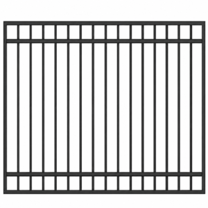 DuraGate Modular Flat Top Pedestrian Gate - 6-1/2' W x 4' H