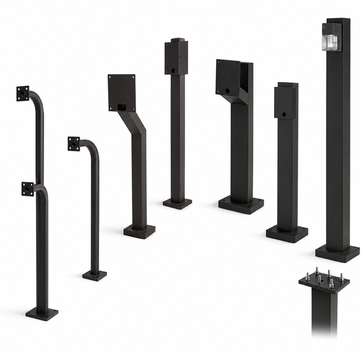 DoorKing 1200 Gooseneck Posts - Post Mount