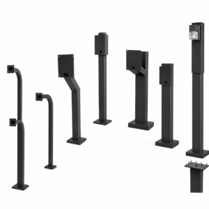 DoorKing 1200 Gooseneck Posts - Pad Mount
