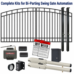 DuraGate Swing Gate & Automation Kit - Arch Top 16x4' Dual