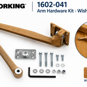Doorking 1602-041 Arm Hardware Kit - Wishbone Wood