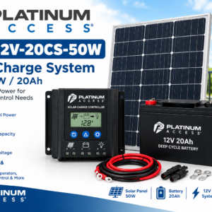 Platinum Access SOL-12V-20CS-50W Solar Charge System - 12V / 50W / 20Ah