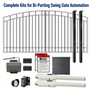 DuraGate Swing Gate & Automation Kit - Arch Top 12x4' Dual