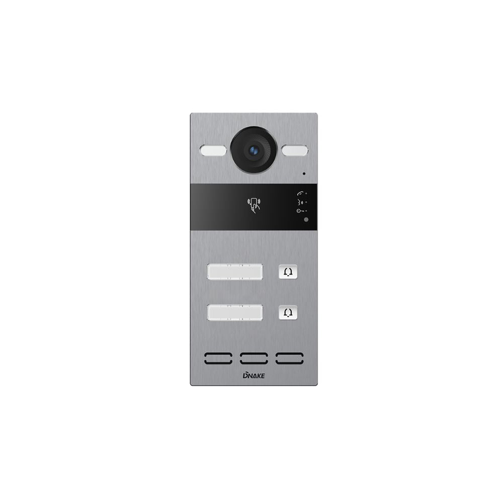 DNAKE S213M-2 Smart Intercom System with 2 Name Plate Call Buttons, Weatherproof, Cloud-Based, PoE or 12V, Surface Mount with 5 App License