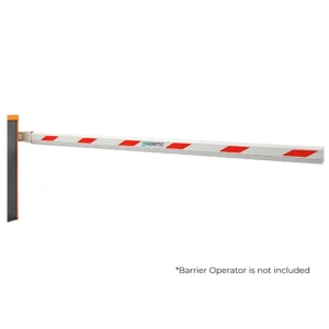 Magnetic Autocontrol 12' White Octagonal MicroBoom Barrier Arm Only | MAG-MICROBOOM_NC012