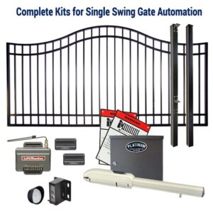 DuraGate Swing Gate & Automation Kit - Bell Curve Top 10x4' Single
